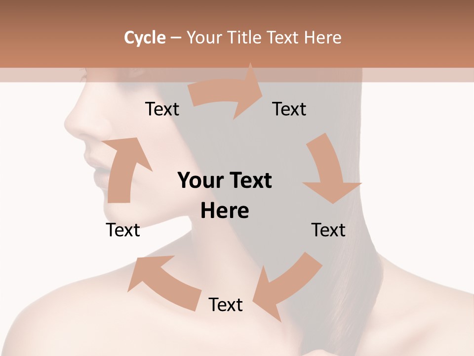 Adult Close Up Head PowerPoint Template