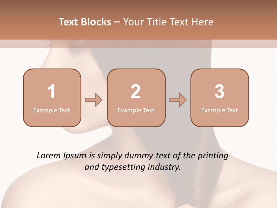 Adult Close Up Head PowerPoint Template