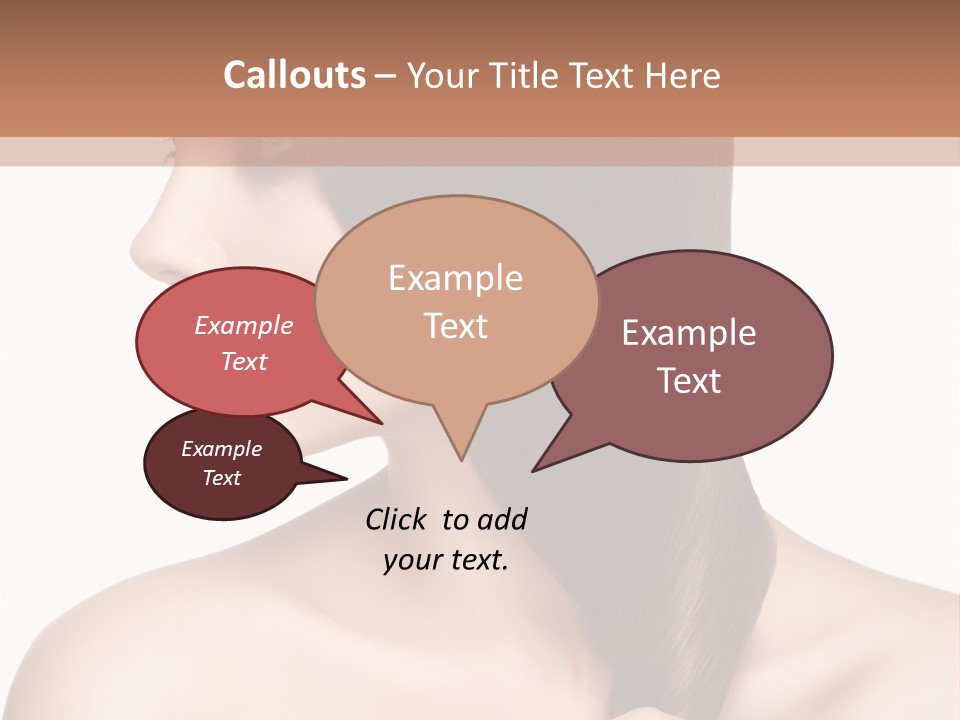 Adult Close Up Head PowerPoint Template