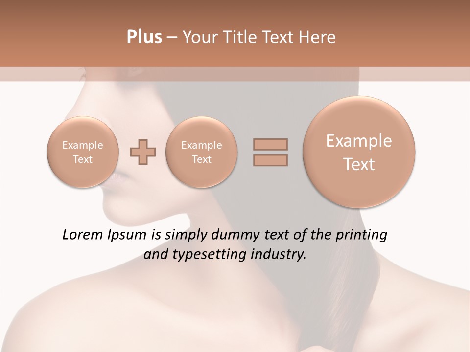 Adult Close Up Head PowerPoint Template