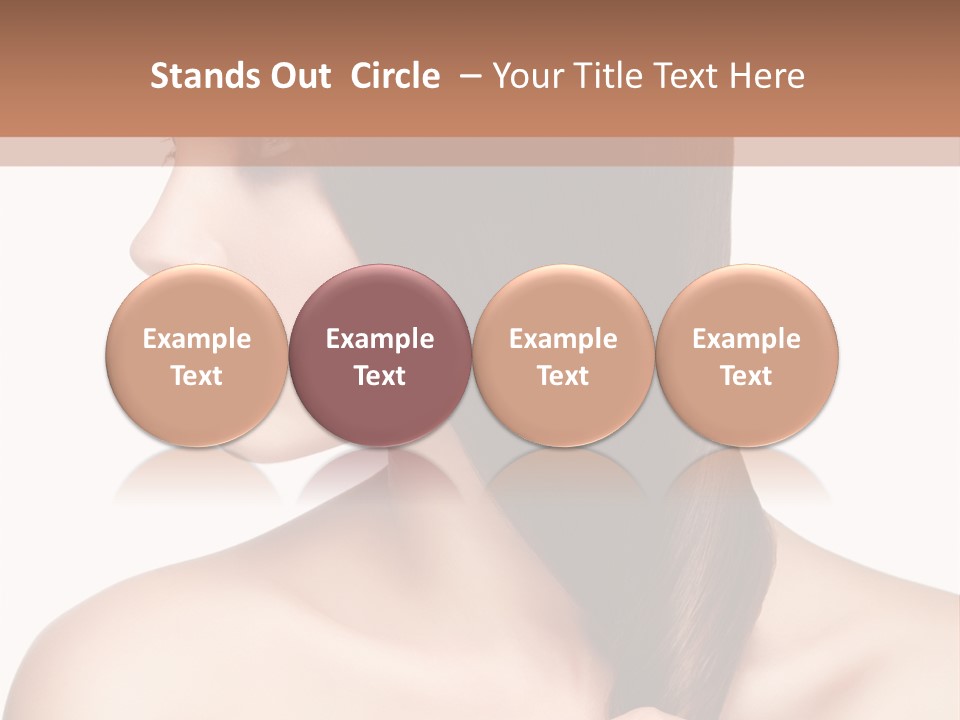 Adult Close Up Head PowerPoint Template