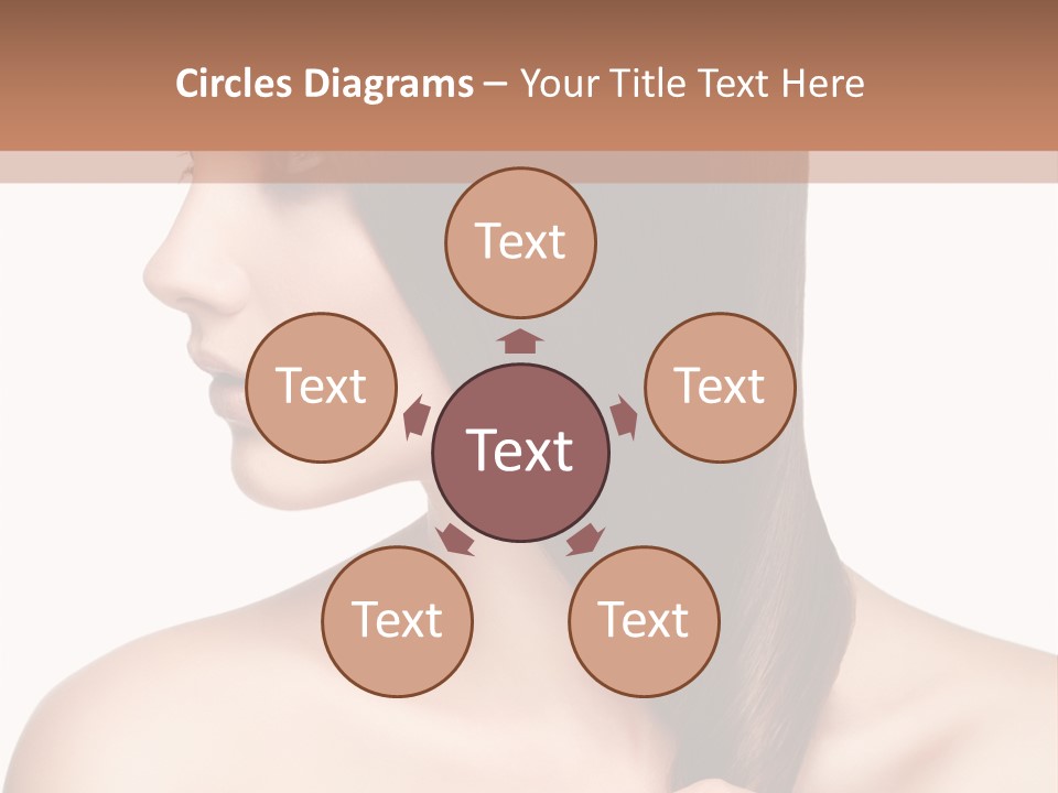 Adult Close Up Head PowerPoint Template