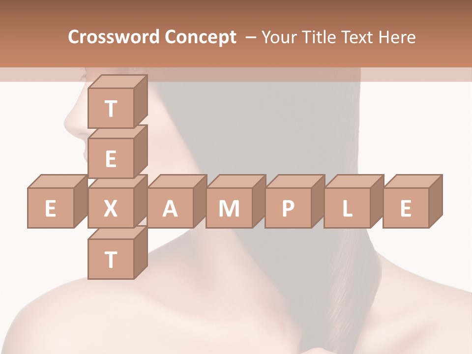 Adult Close Up Head PowerPoint Template