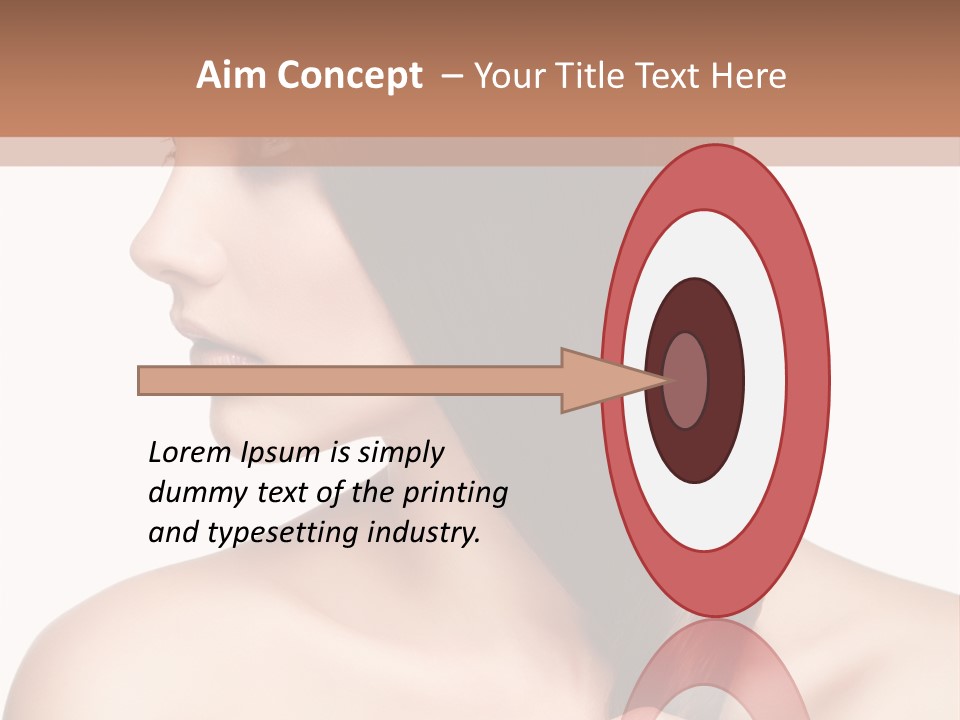 Adult Close Up Head PowerPoint Template