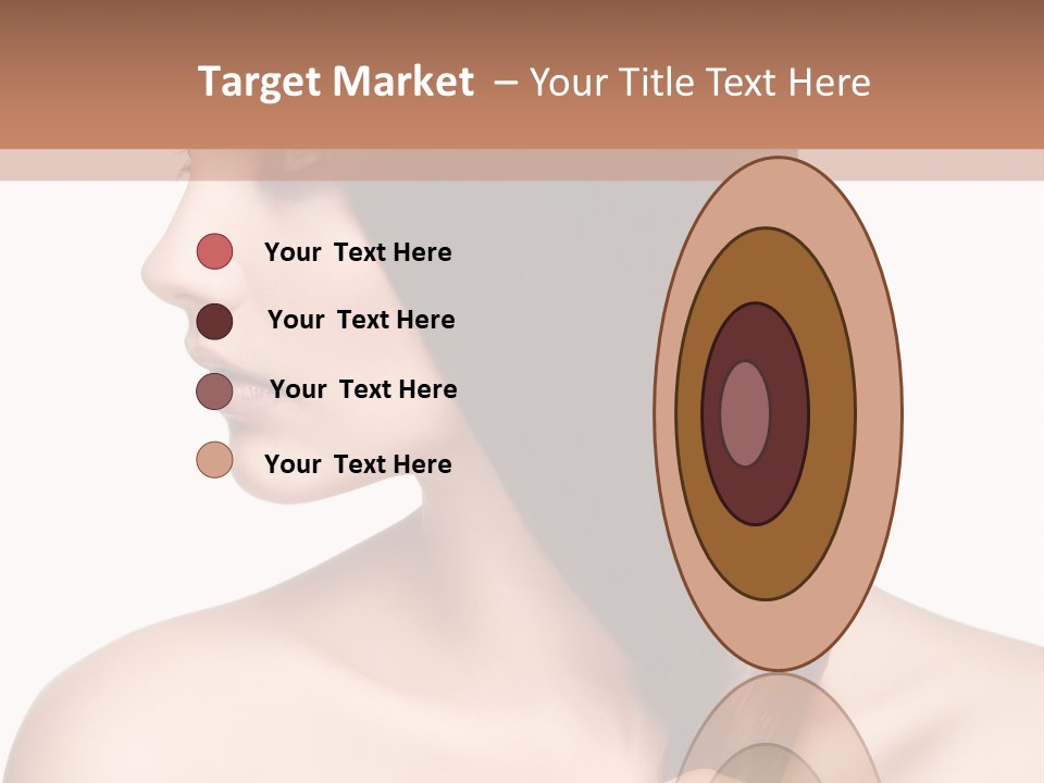 Adult Close Up Head PowerPoint Template