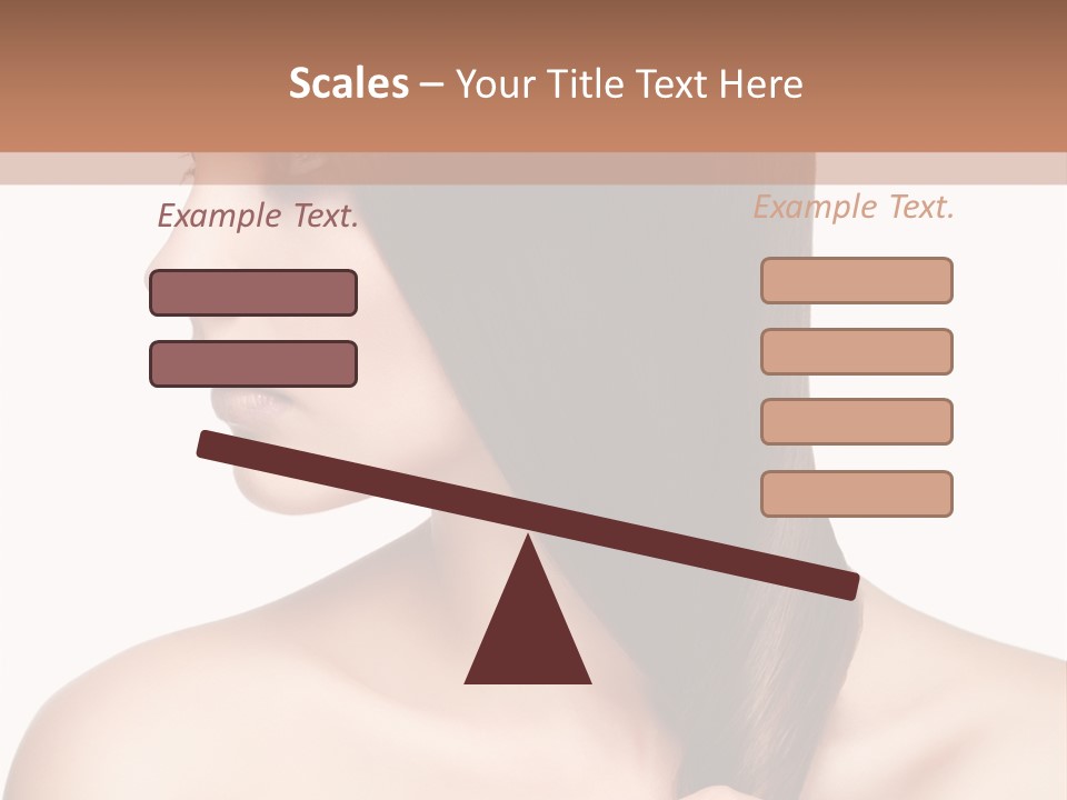 Adult Close Up Head PowerPoint Template