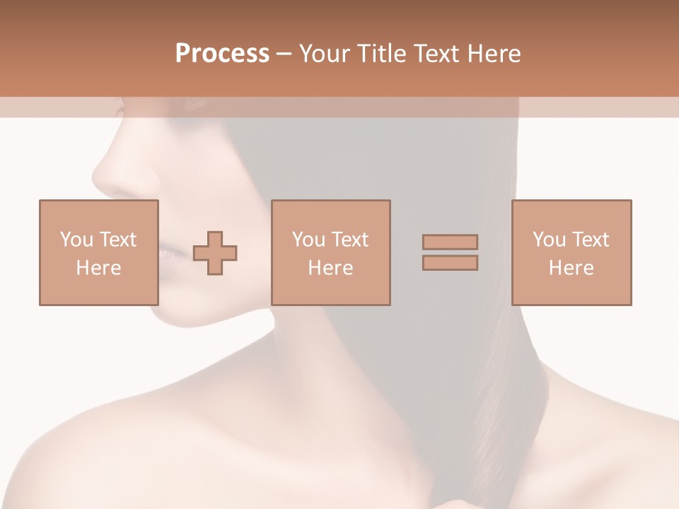 Adult Close Up Head PowerPoint Template