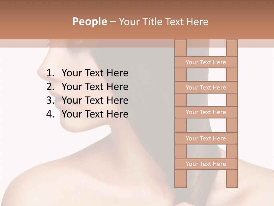 Adult Close Up Head PowerPoint Template