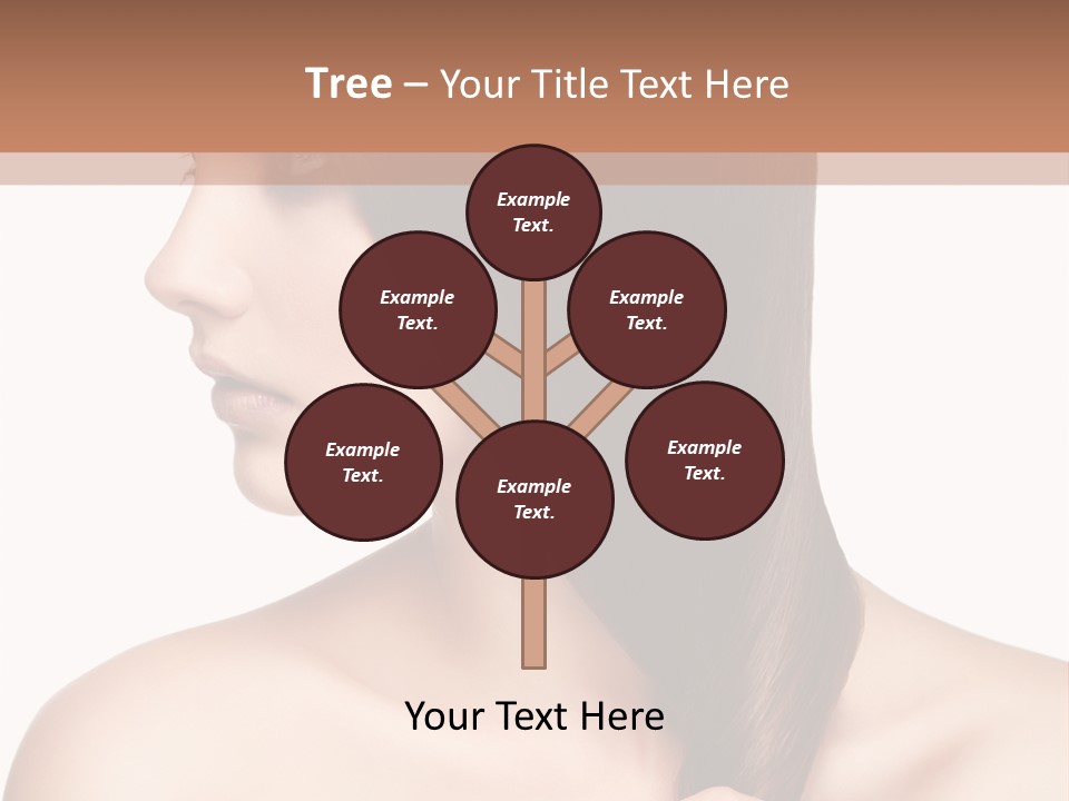 Adult Close Up Head PowerPoint Template