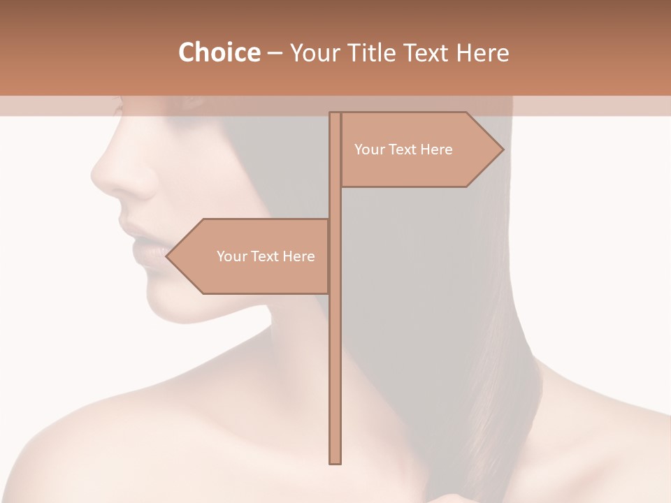 Adult Close Up Head PowerPoint Template