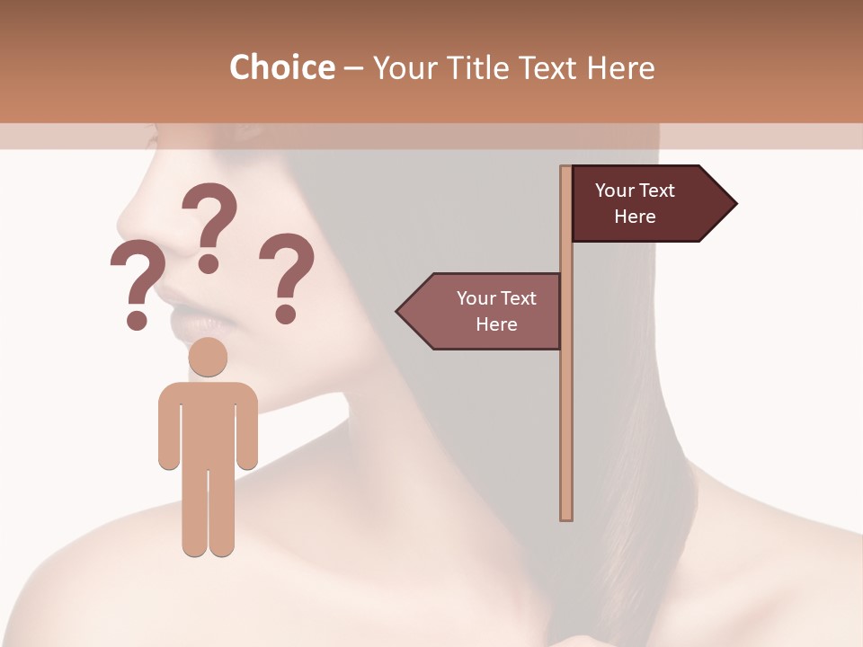 Adult Close Up Head PowerPoint Template