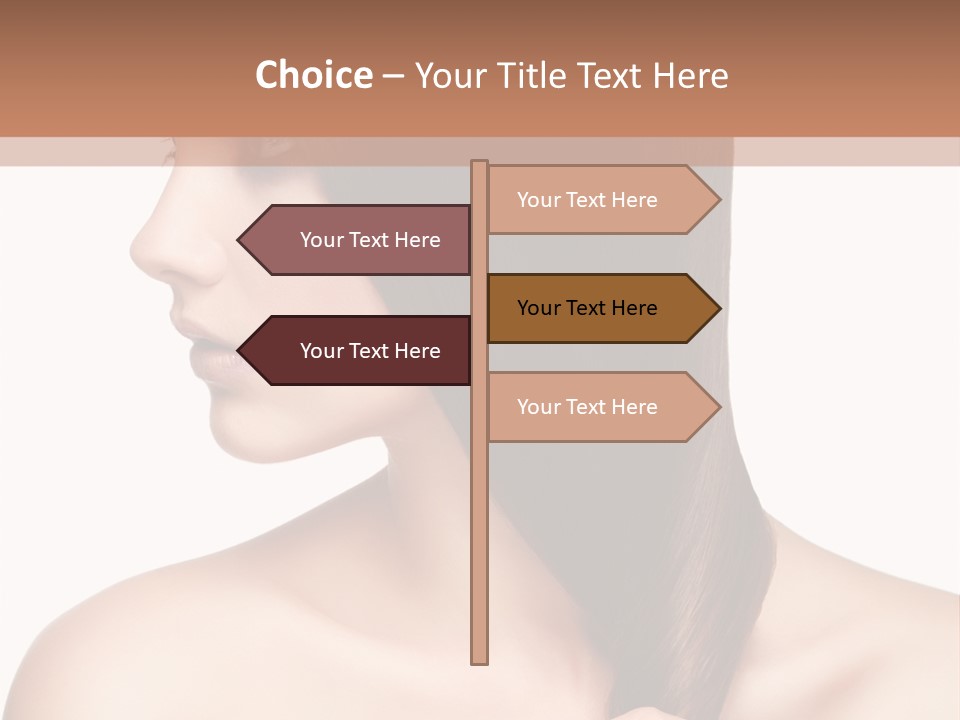 Adult Close Up Head PowerPoint Template