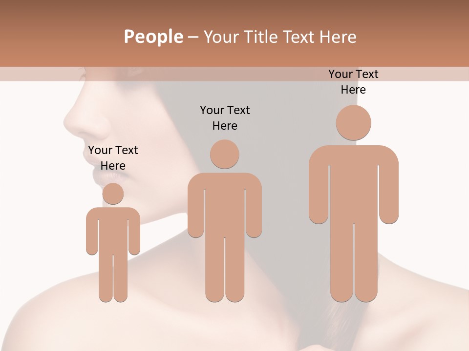 Adult Close Up Head PowerPoint Template