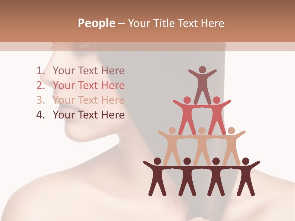 Adult Close Up Head PowerPoint Template