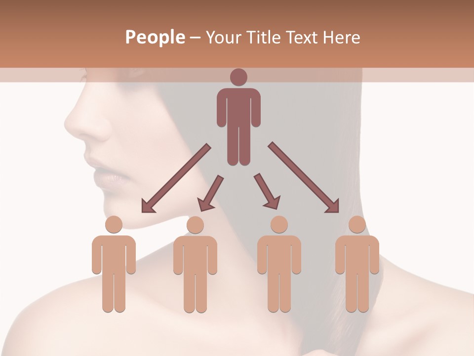 Adult Close Up Head PowerPoint Template