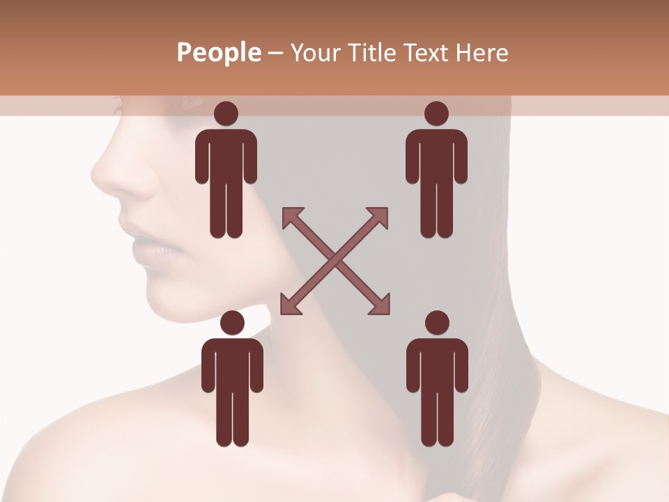 Adult Close Up Head PowerPoint Template