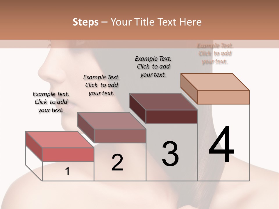 Adult Close Up Head PowerPoint Template