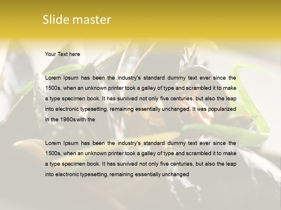 Macro Fish Closed PowerPoint Template