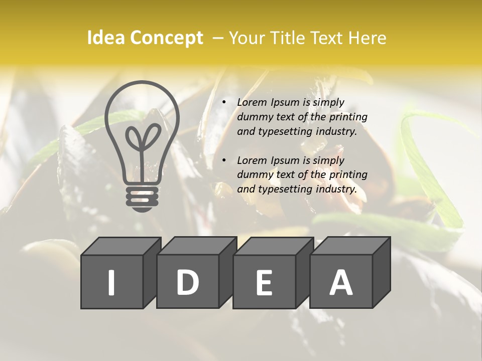 Macro Fish Closed PowerPoint Template