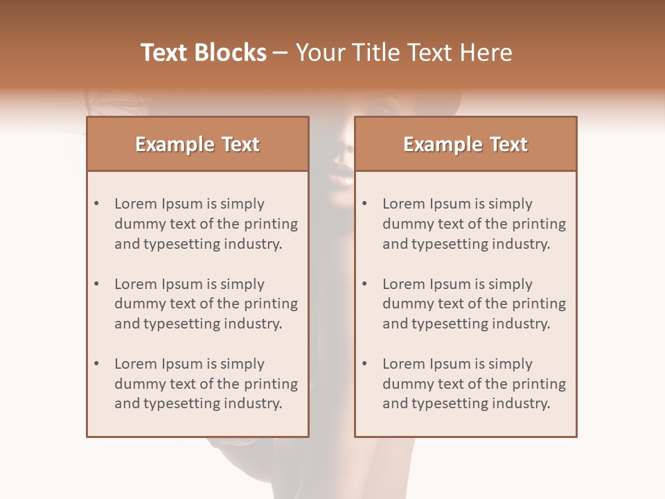 Vogue Figure Lady PowerPoint Template