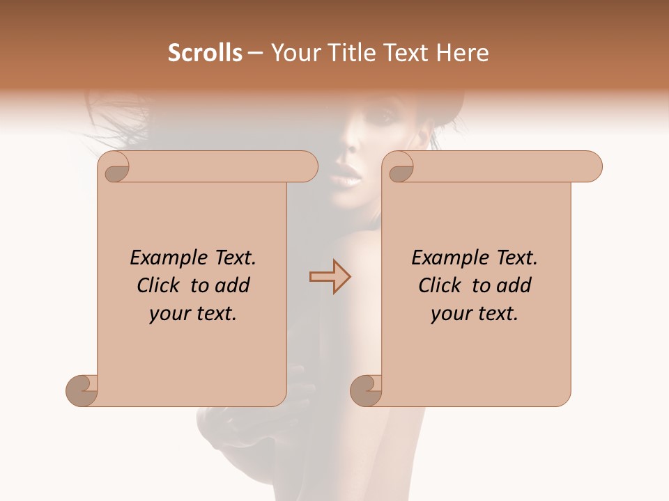 Vogue Figure Lady PowerPoint Template