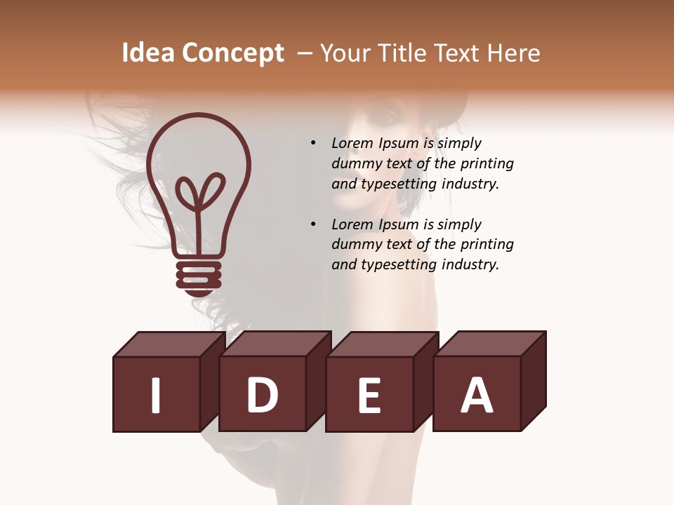 Vogue Figure Lady PowerPoint Template