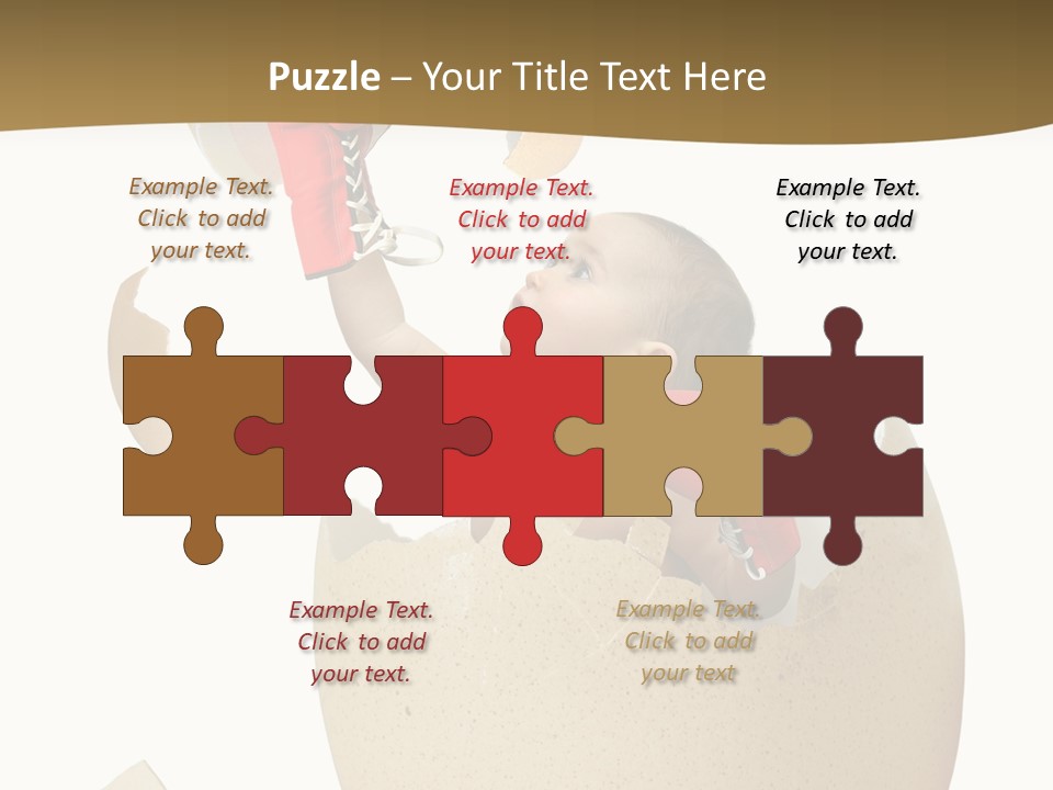 Gloves Baby Beautiful PowerPoint Template