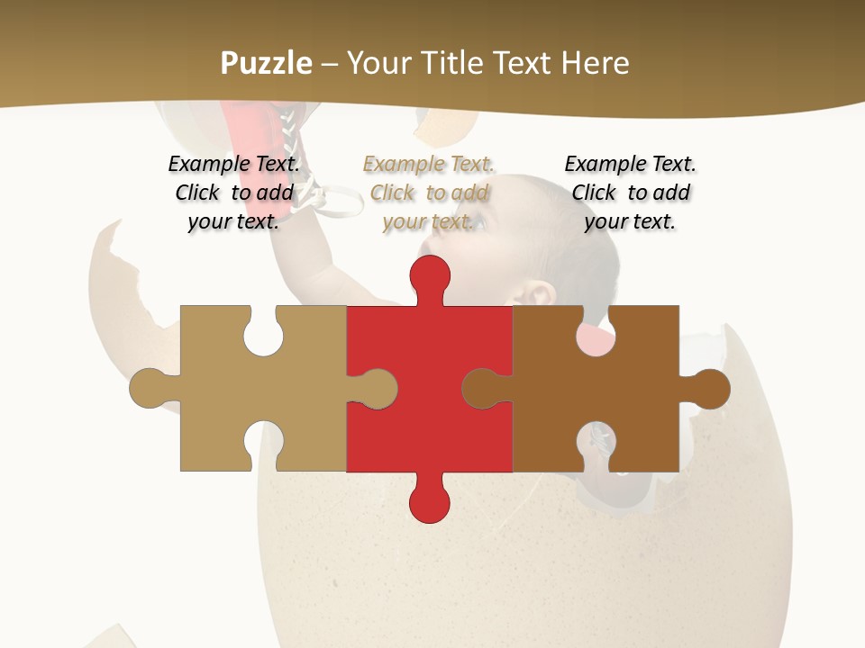 Gloves Baby Beautiful PowerPoint Template