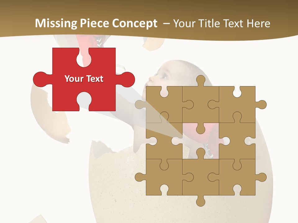 Gloves Baby Beautiful PowerPoint Template