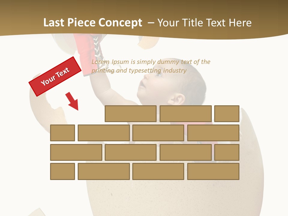 Gloves Baby Beautiful PowerPoint Template