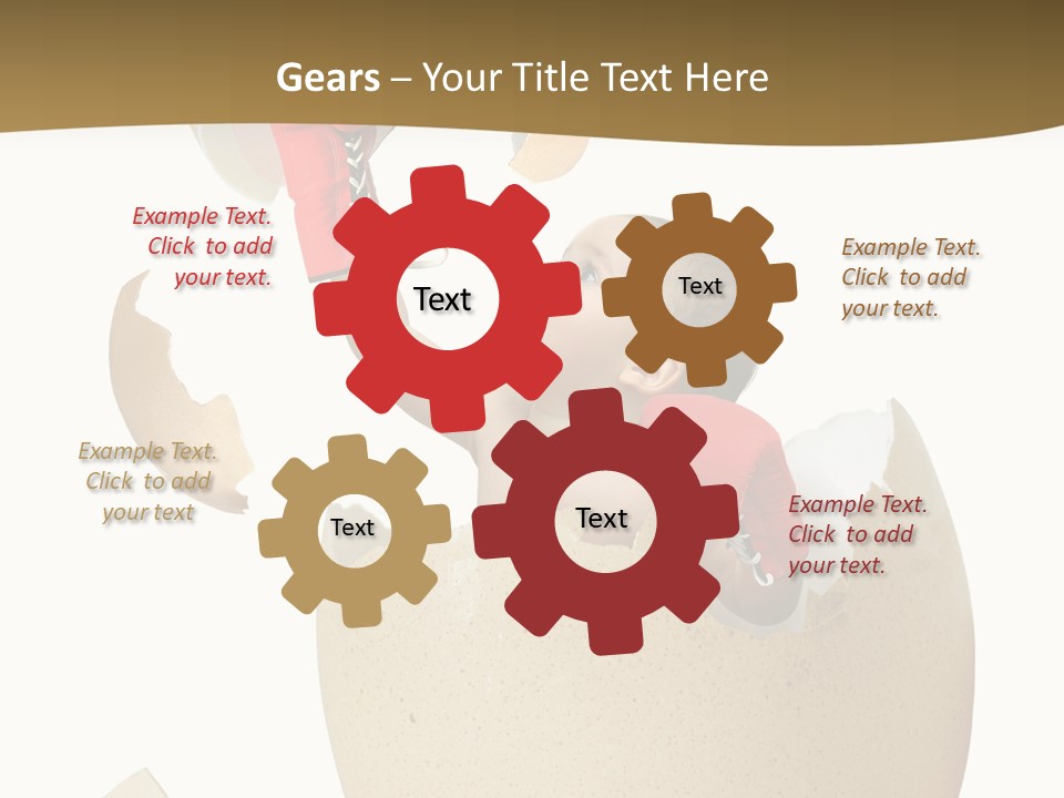 Gloves Baby Beautiful PowerPoint Template