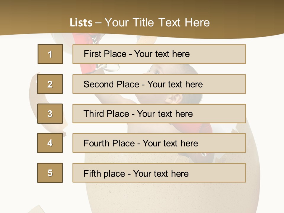 Gloves Baby Beautiful PowerPoint Template