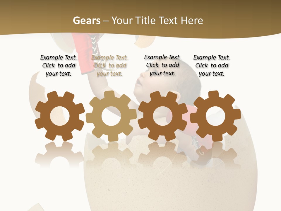 Gloves Baby Beautiful PowerPoint Template