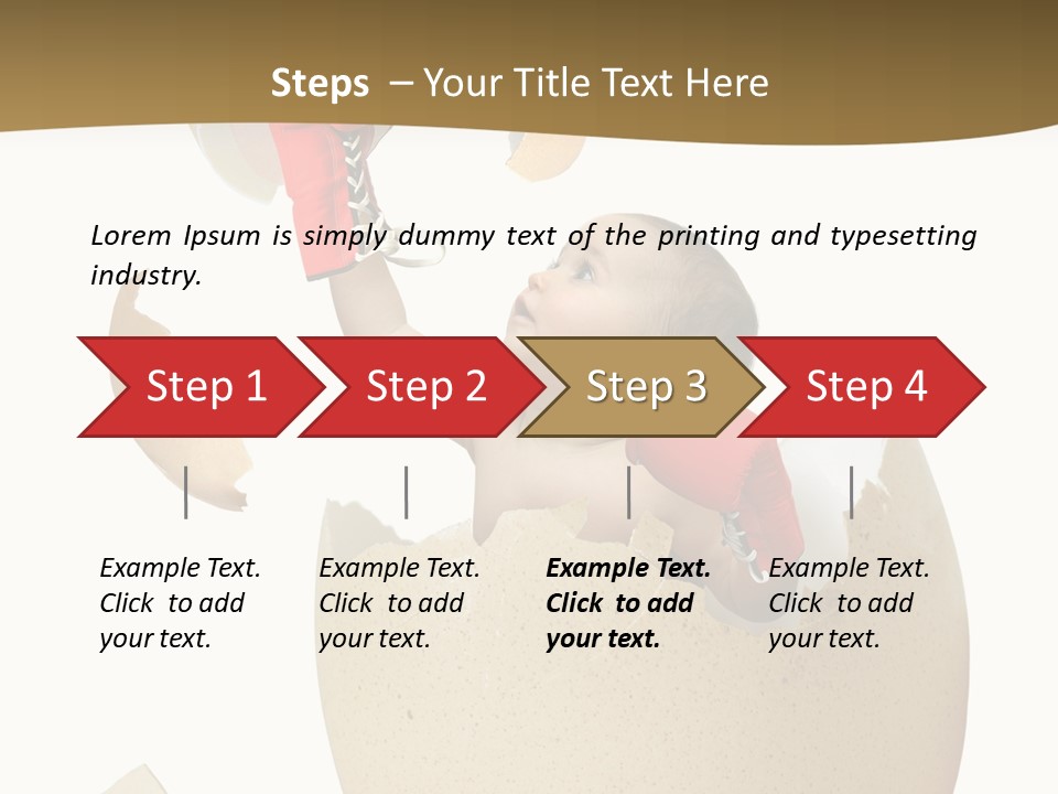 Gloves Baby Beautiful PowerPoint Template