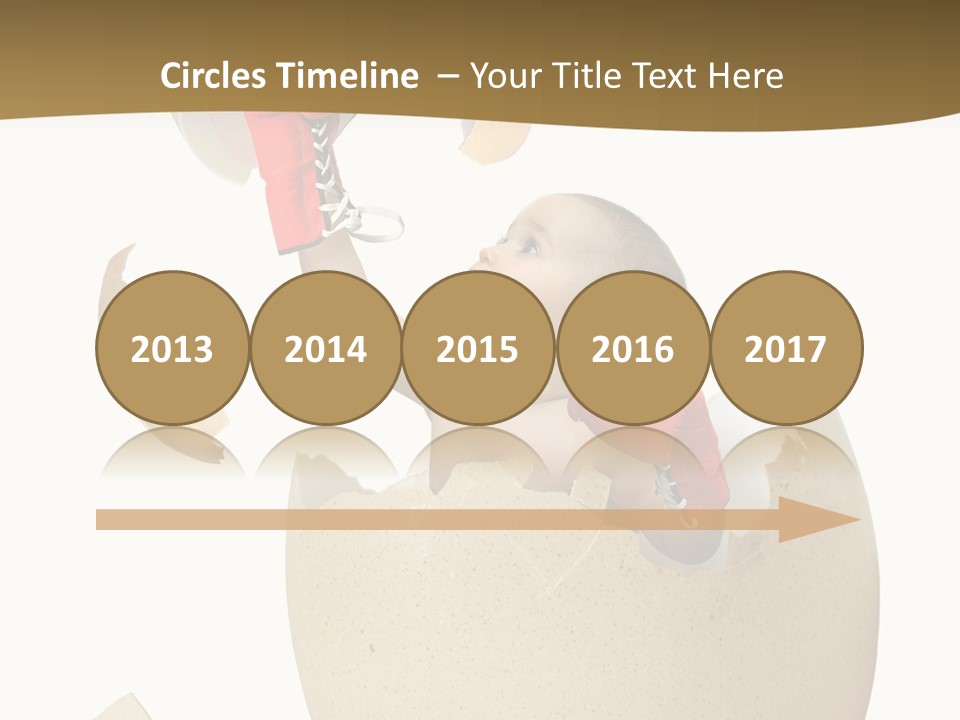 Gloves Baby Beautiful PowerPoint Template