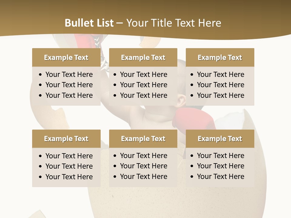 Gloves Baby Beautiful PowerPoint Template