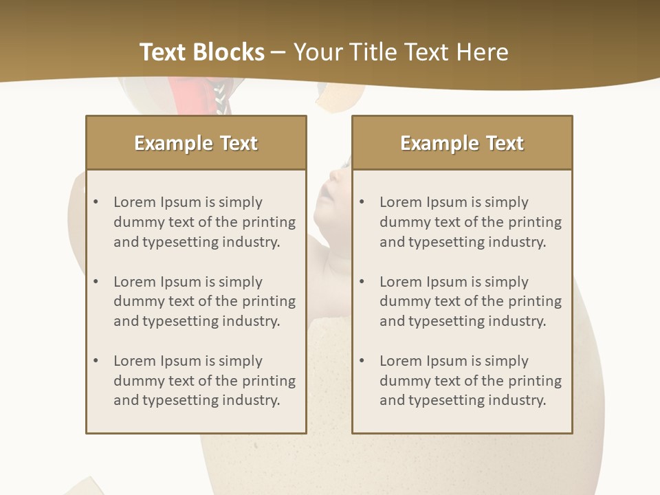 Gloves Baby Beautiful PowerPoint Template