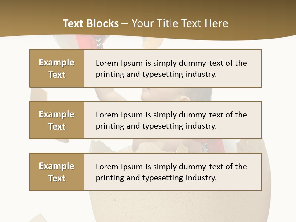 Gloves Baby Beautiful PowerPoint Template