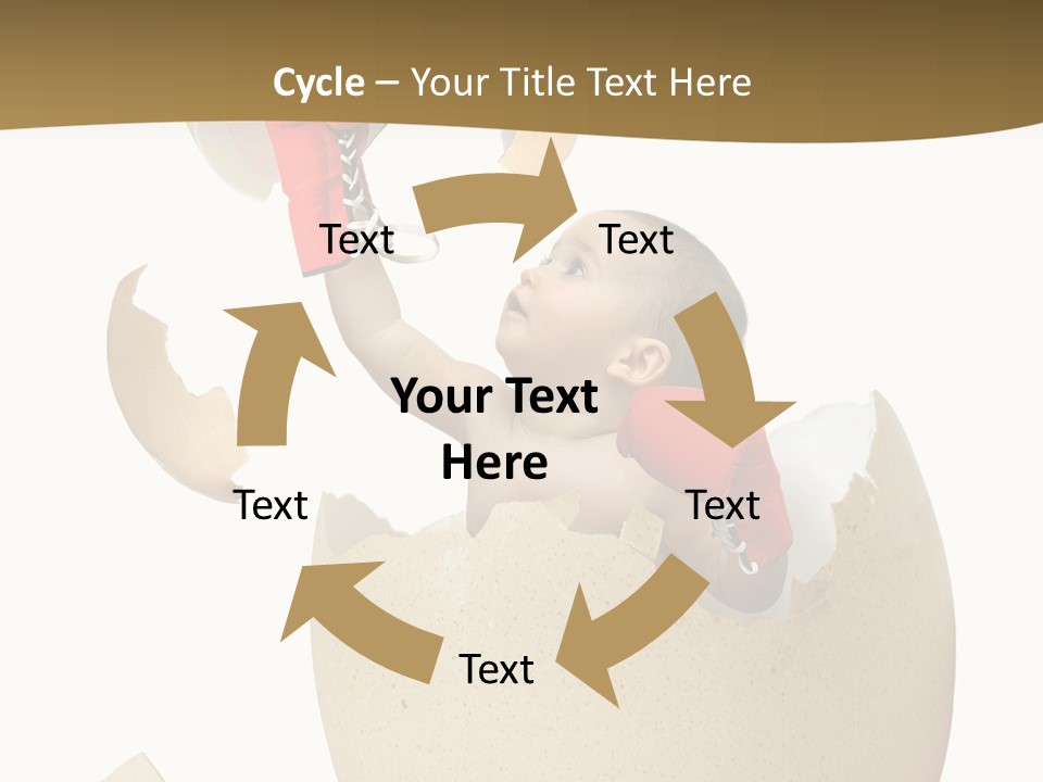 Gloves Baby Beautiful PowerPoint Template