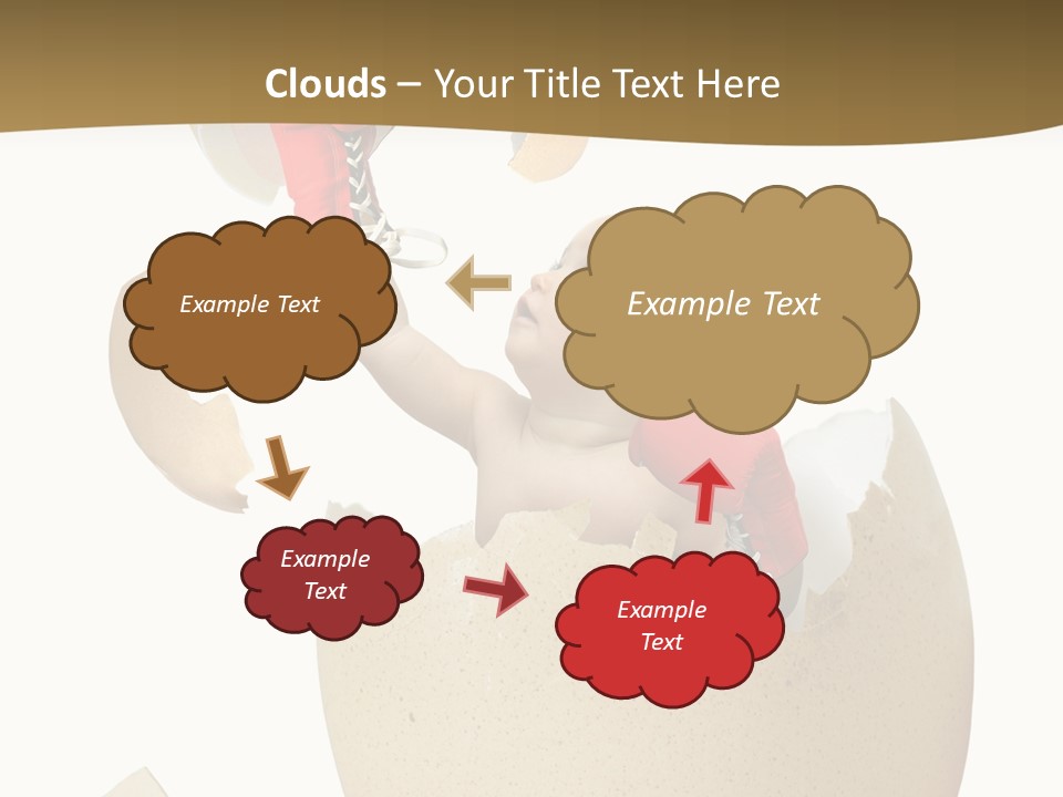 Gloves Baby Beautiful PowerPoint Template