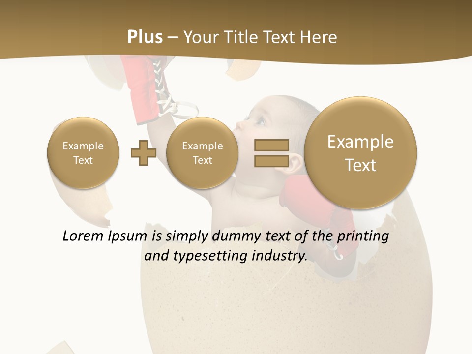 Gloves Baby Beautiful PowerPoint Template