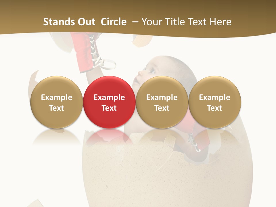 Gloves Baby Beautiful PowerPoint Template