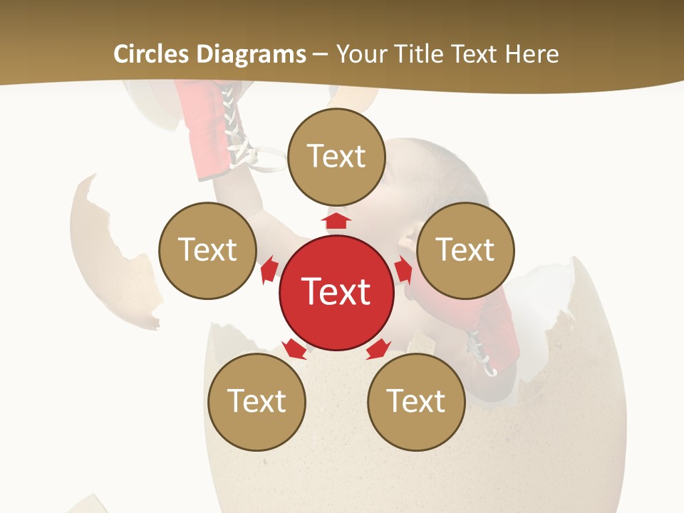 Gloves Baby Beautiful PowerPoint Template