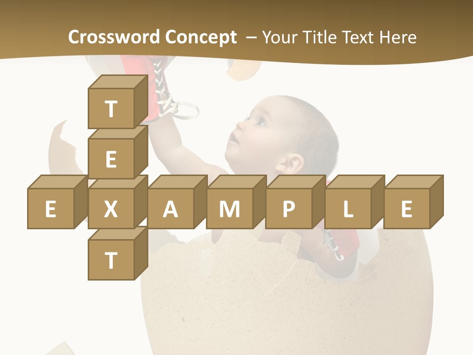 Gloves Baby Beautiful PowerPoint Template