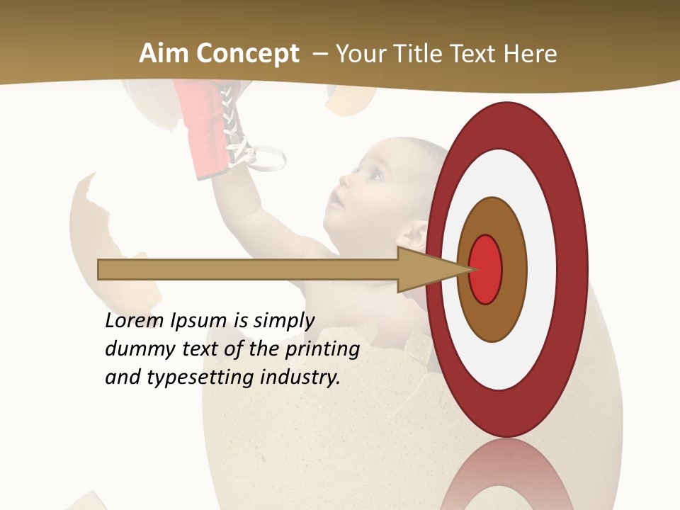 Gloves Baby Beautiful PowerPoint Template