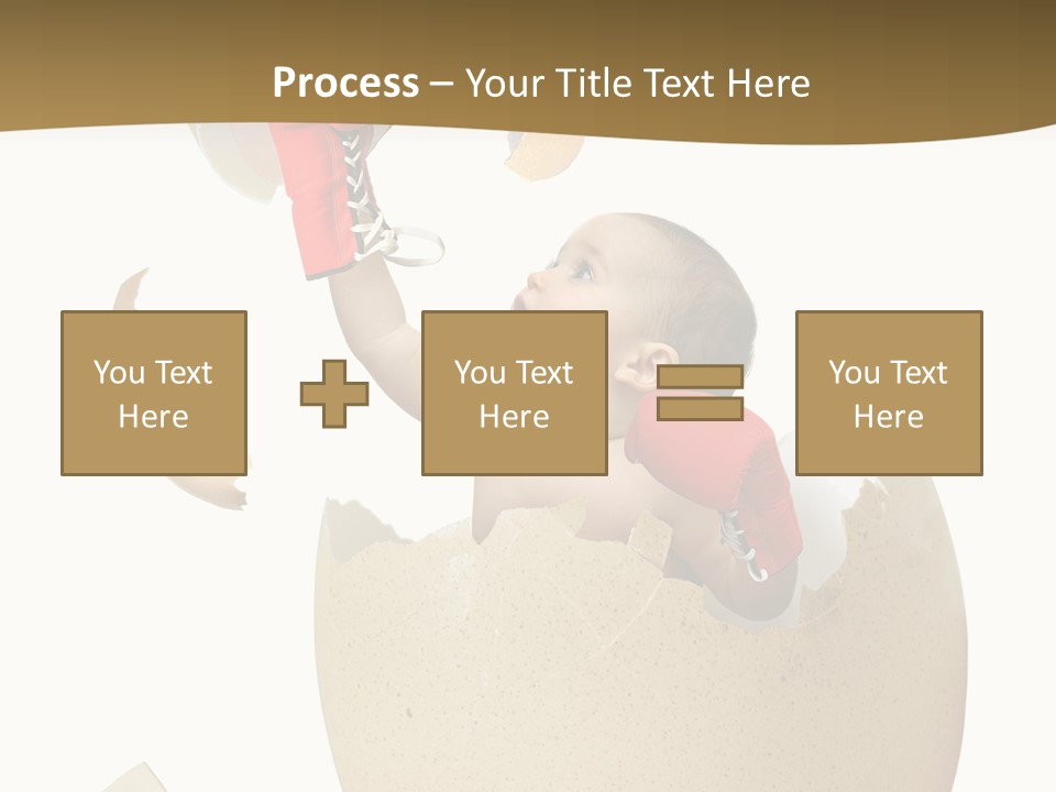 Gloves Baby Beautiful PowerPoint Template