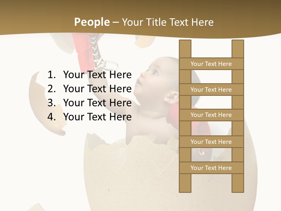 Gloves Baby Beautiful PowerPoint Template