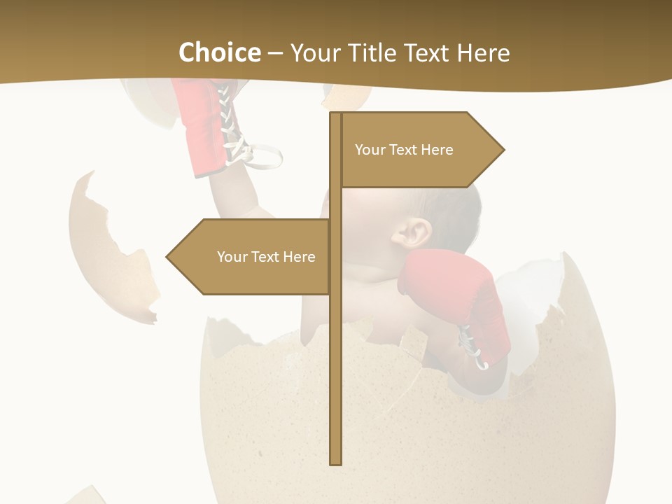 Gloves Baby Beautiful PowerPoint Template