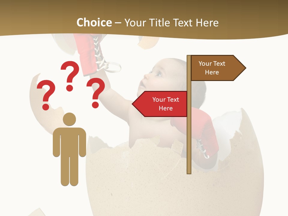 Gloves Baby Beautiful PowerPoint Template