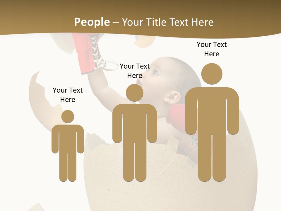 Gloves Baby Beautiful PowerPoint Template